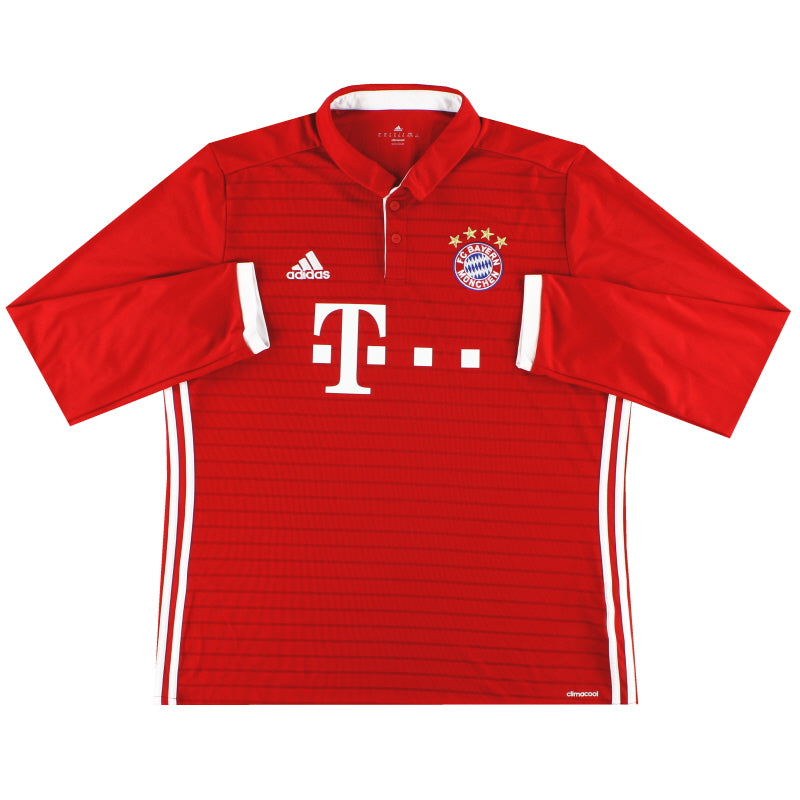 2016-17 Bayern Munich adidas Home Shirt L/S XL Football Shirt