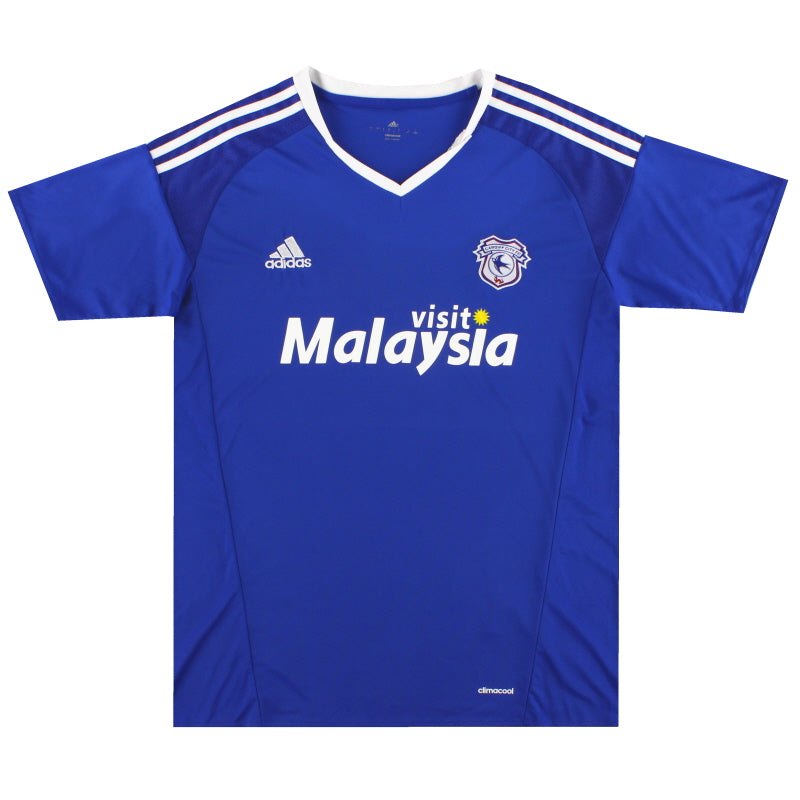 2016-17 Cardiff City adidas Home Shirt M Football Shirt