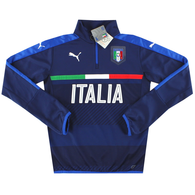 2016-17 Italy Puma 1/4 Zip Training Top *w/tags* S Football Shirt