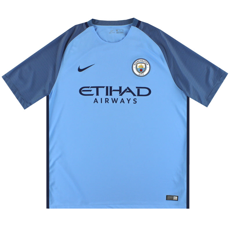 2016-17 Manchester City Nike Home Shirt L Football Shirt