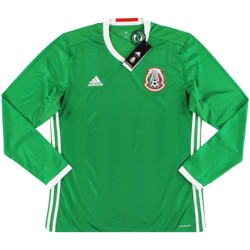 2016-17 Mexico adidas Home Shirt L/S *w/tags*  Football Shirt