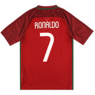 2016-17 Portugal Home Shirt Ronaldo #7 *Mint* S Football Shirt