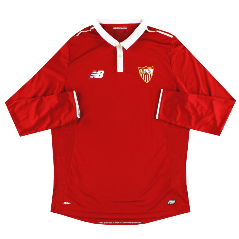 2016-17 Sevilla New Balance Away Shirt L/S L Football Shirt