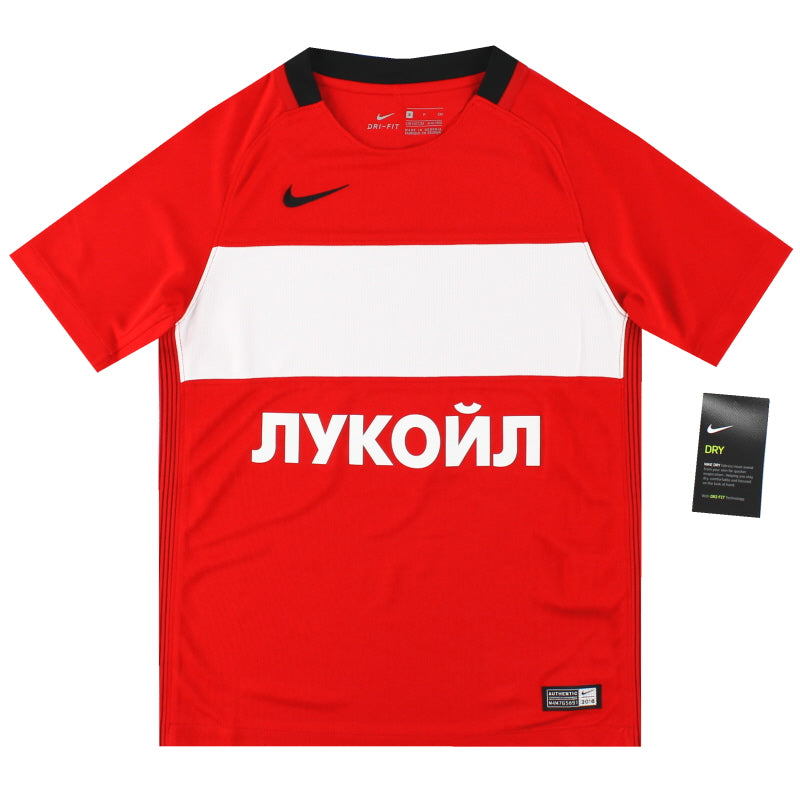 2016-17 Spartak Moscow Nike Home Shirt *w/tags* S.Boys Football Shirt