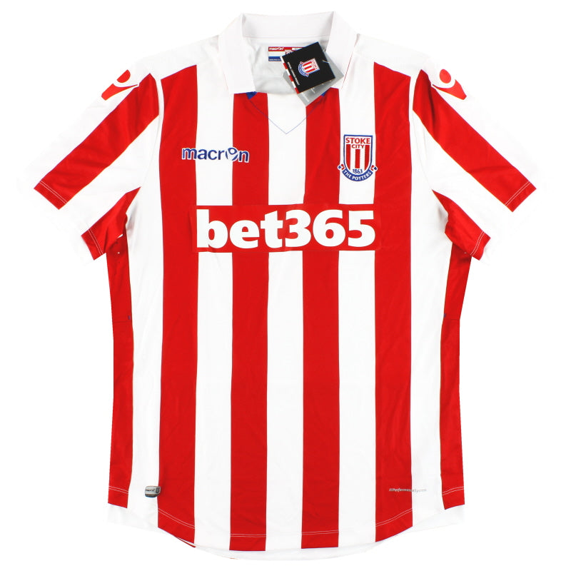 2016-17 Stoke City Macron Home Shirt *BNIB* XXL Football Shirt