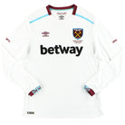 2016-17 West Ham Umbro Away Shirt L/S XL Football Shirt