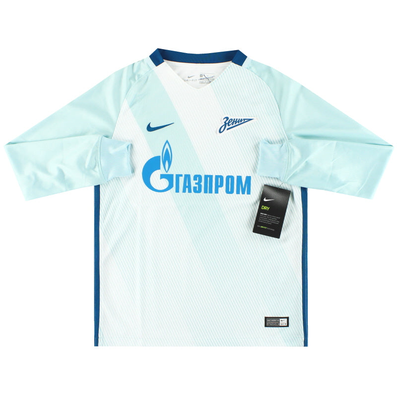 2016-17 Zenit St. Petersburg Nike Player Issue Away Shirt L/S *w/tags* M.Boys Football Shirt