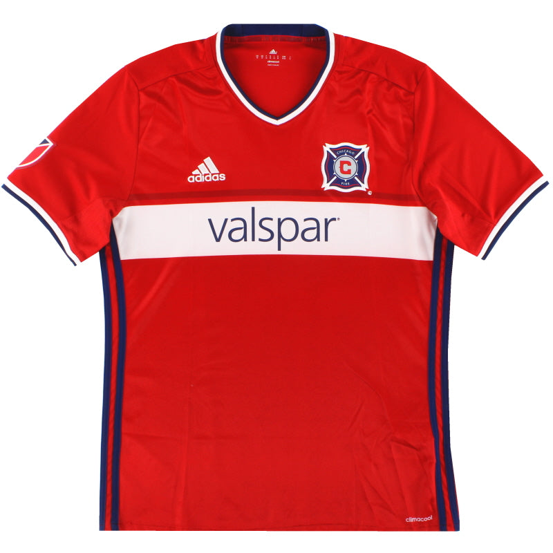 2016-18 Chicago Fire adidas Home Shirt M Football Shirt