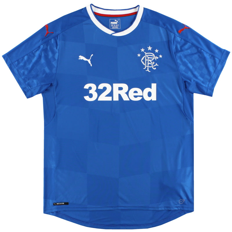 2016-18 Rangers Puma Home Shirt *Mint* XL Football Shirt