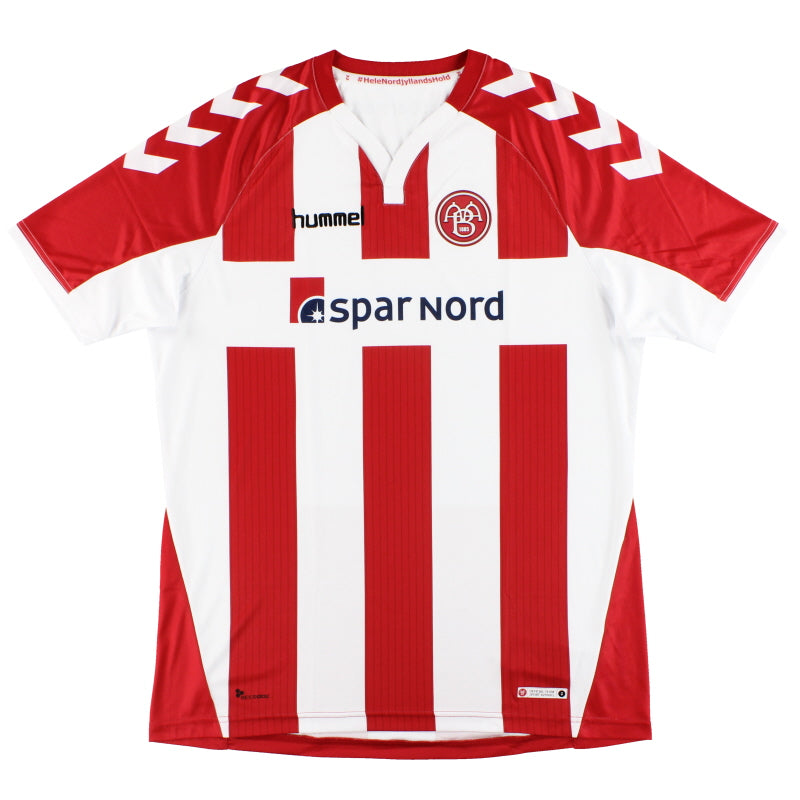 2017-18 Aalborg BK Hummel Home Shirt L Football Shirt