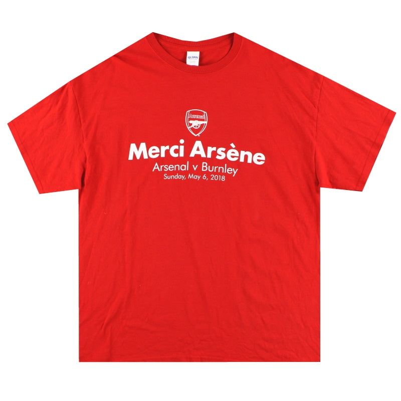 2017-18 Arsenal 'Merci Arsene' Graphic Tee XL T-Shirt