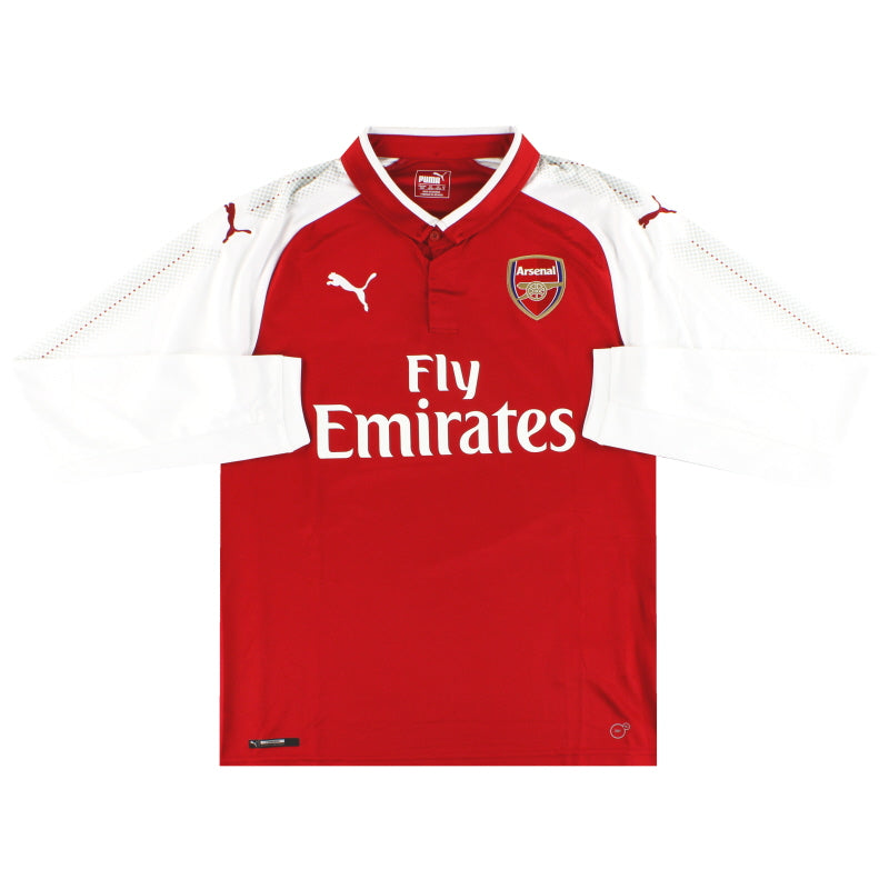 2017-18 Arsenal Puma Home Shirt *As New* L/S M Football Shirt