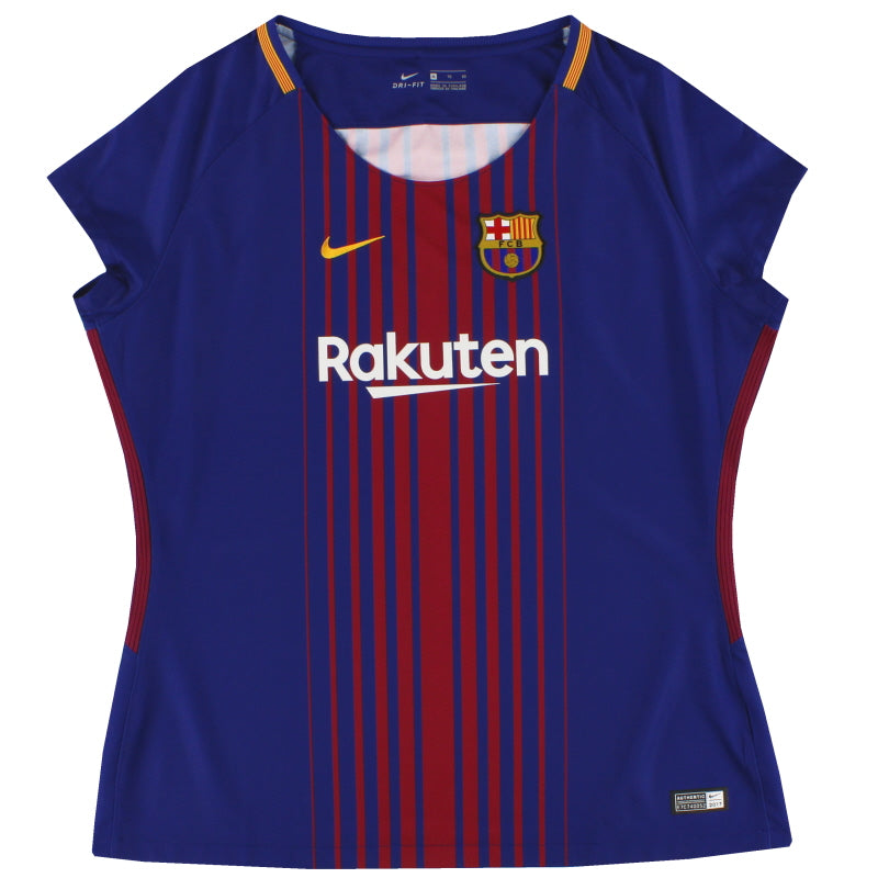 2017-18 Barcelona Nike Home Shirt Women's XL Football Shirt