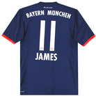 2017-18 Bayern Munich adidas Away Shirt James #11 S Football Shirt