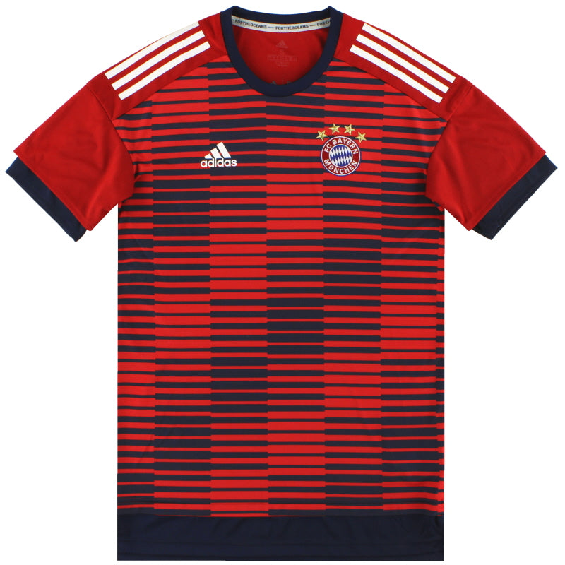 2017-18 Bayern Munich adidas Pre Match Top S Football Shirt