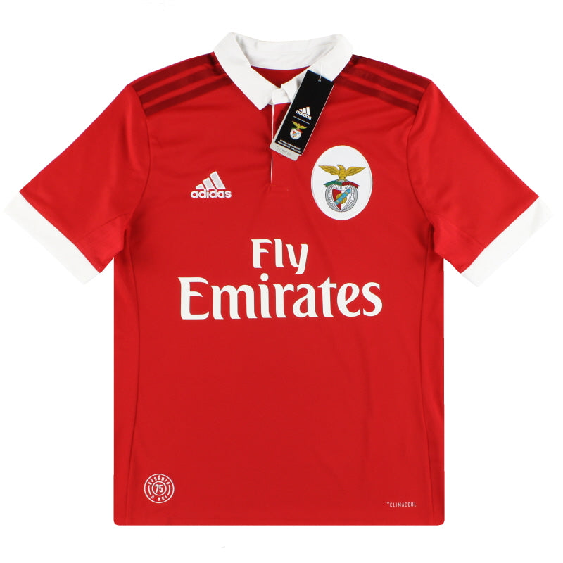 2017-18 Benfica adidas Home Shirt *BNIB* S.Boys Football Shirt