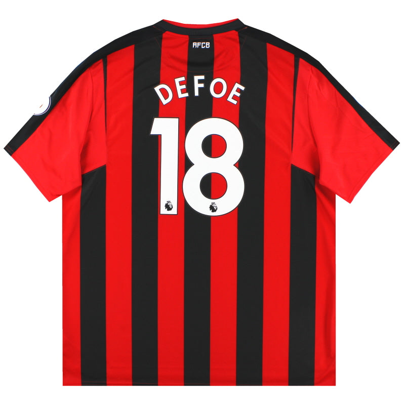 2017-18 Bournemouth Umbro Home Shirt Defoe #18 4XL Football Shirt