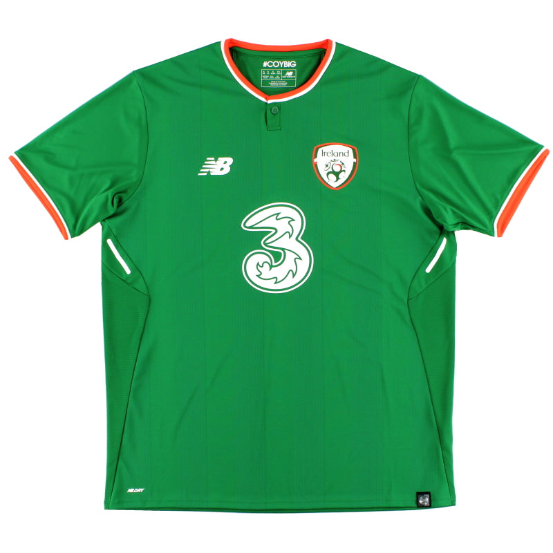 2017-18 Ireland New Balance Home Shirt L Football Shirt