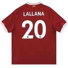 2017-18 Liverpool New Balance '125 Years' Home Shirt Lallana #20 XL Football Shirt