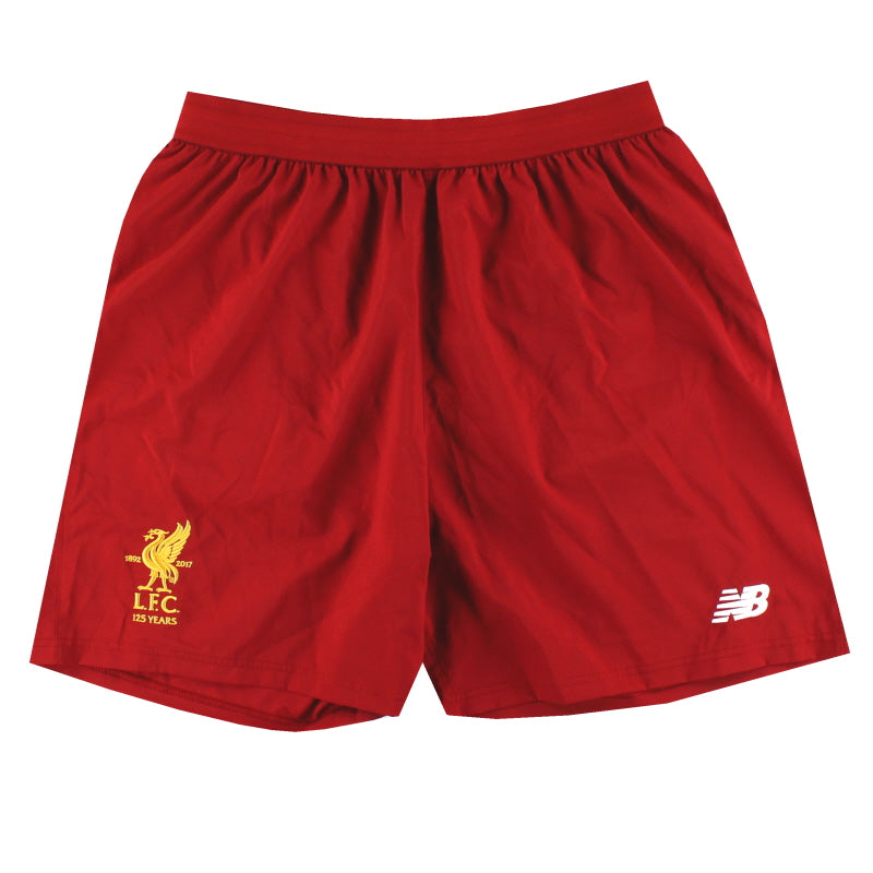 2017-18 Liverpool New Balance '125 Years' Home Shorts *As New* XL Football Shorts