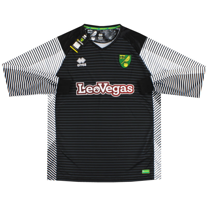 2017-18 Norwich City Errea Away Shirt *w/tags* L/S 4XL Football Shirt