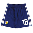 2017-18 Scotland adidas Player Issue Home Shorts #18 *As New* M Football Shorts