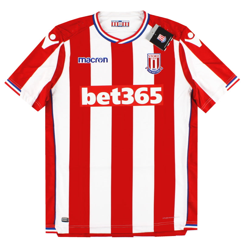 2017-18 Stoke City Macron Home Shirt *BNIB* Football Shirt