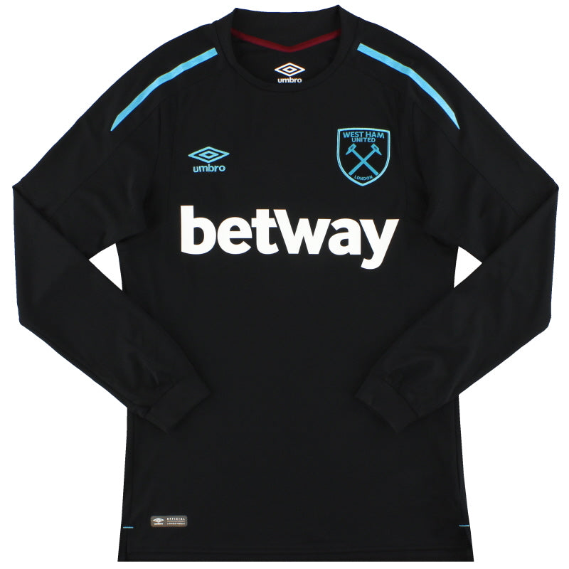 2017-18 West Ham Umbro Away Shirt L/S *Mint* S Football Shirt