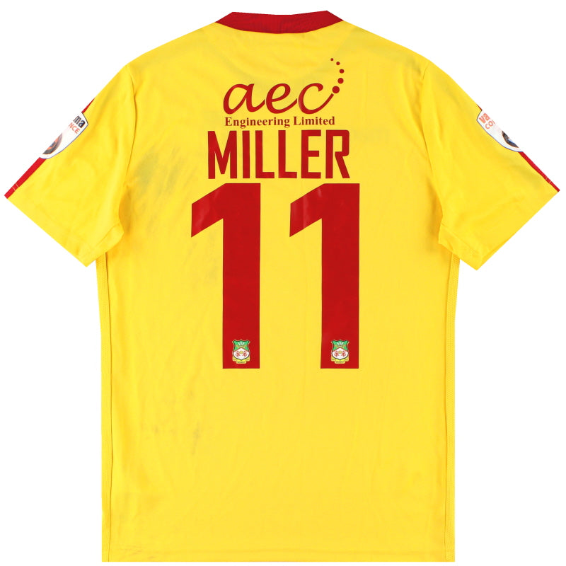 2017-18 Wrexham Macron Player Issue Third Shirt Miller #11 M Football Shirt