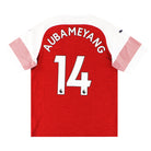 2018-19 Arsenal Puma Home Shirt Aubameyang #14 L Football Shirt