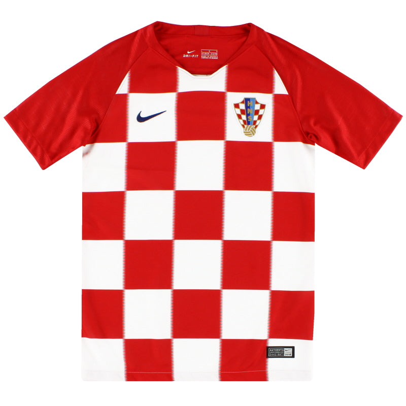 2018-19 Croatia Home Shirt *As New* M.Boys Football Shirt