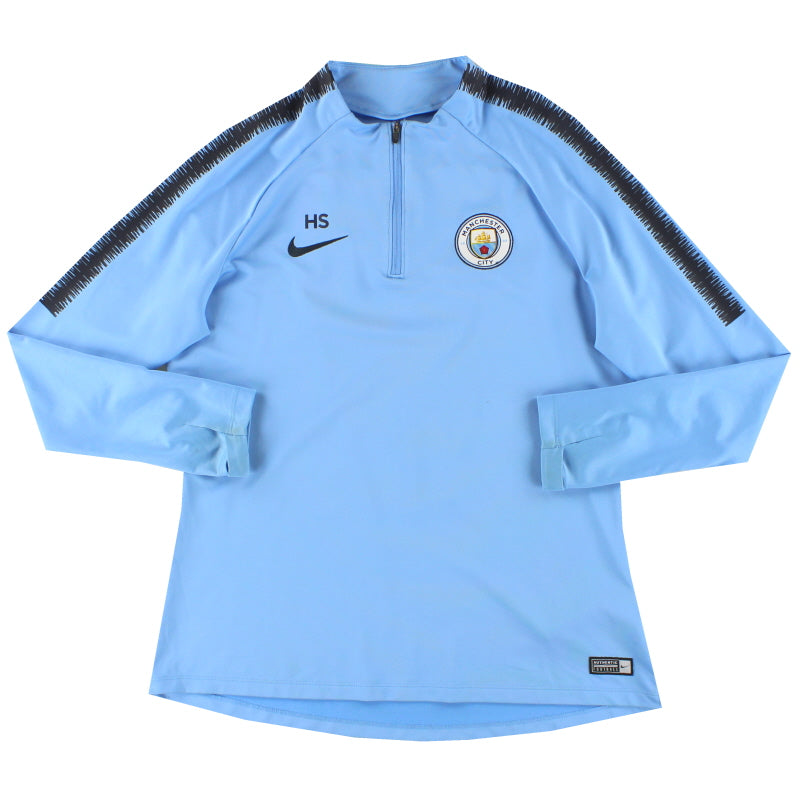 2018-19 Manchester City Nike Player Issue 1/4 Zip Training Top 'HS' M Football Shirt