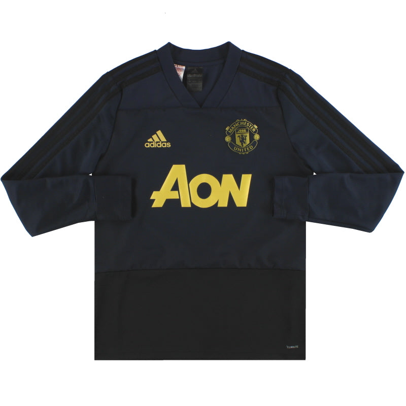 2018-19 Manchester United adidas Training Top L.Boys Football Shirt