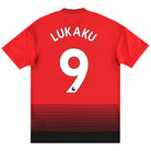 2018-19 Manchester United adidas Home Shirt Lukaku #9 S Football Shirt