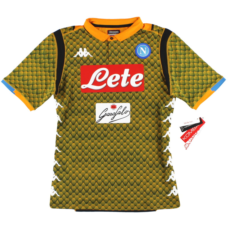 2018-19 Napoli Kappa Kombat Goalkeeper Shirt *BNIB* S Football Shirt