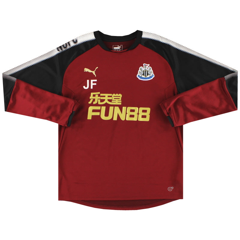 2018-19 Newcastle Puma Staff Issue Training Top 'JF' L Football Shirt