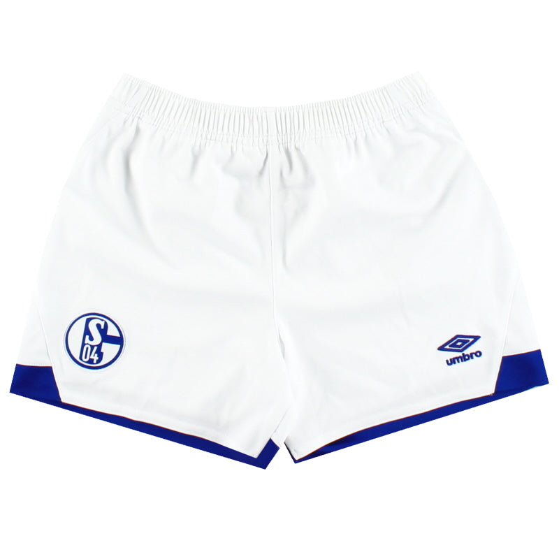 2018-19 Schalke Umbro Home Shorts *As New* 6-7 Years Football Shorts