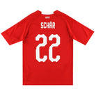 2018-19 Switzerland Puma Home Shirt Schar #22 S Football Shirt