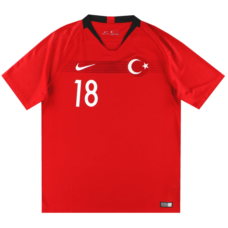 2018-19 Turkey Nike Home Shirt #18 *As New* L Football Shirt