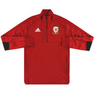 2018-19 Wales adidas 1/4 Zip Training Top S Football Shirt