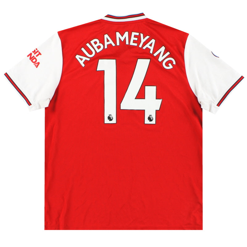 2019-20 Arsenal adidas Home Shirt Aubameyang #14 XL Football Shirt