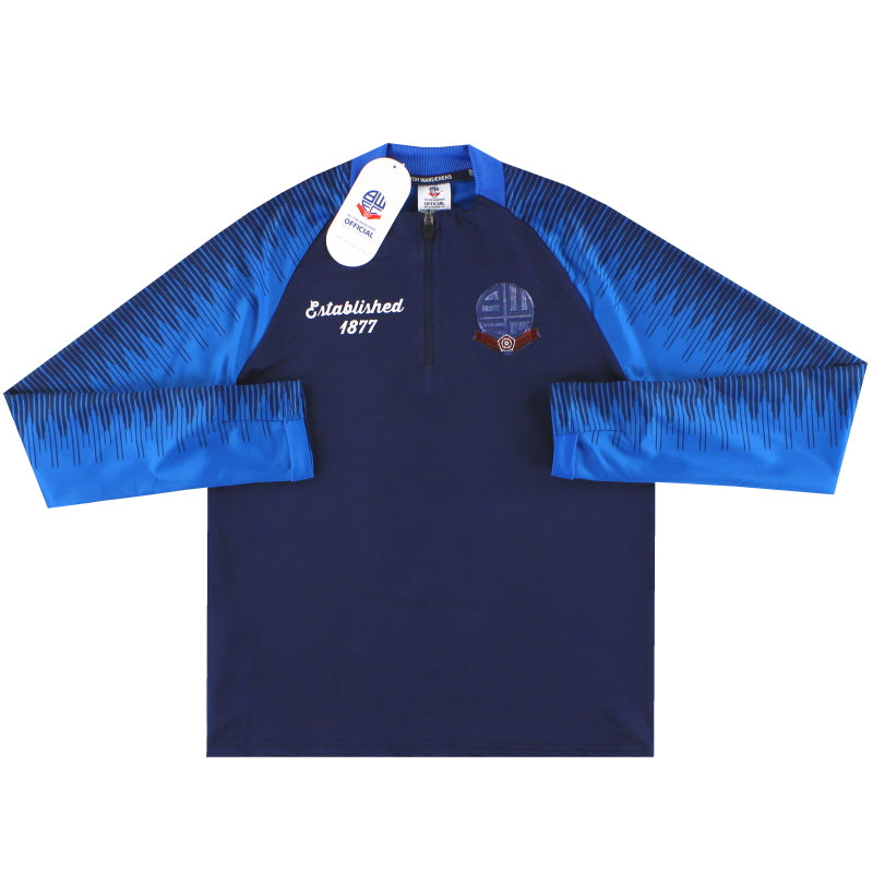 2019-20 Bolton Established 1877 1/4 Zip Training Top *BNIB* S.Boys Football Shirt