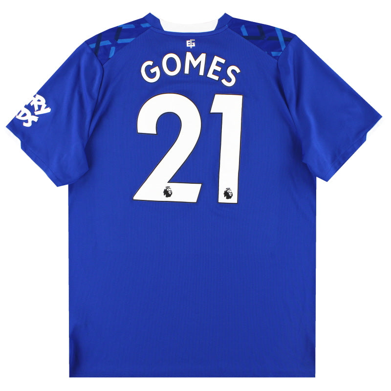 2019-20 Everton Umbro Home Shirt Gomes #21 XL Football Shirt