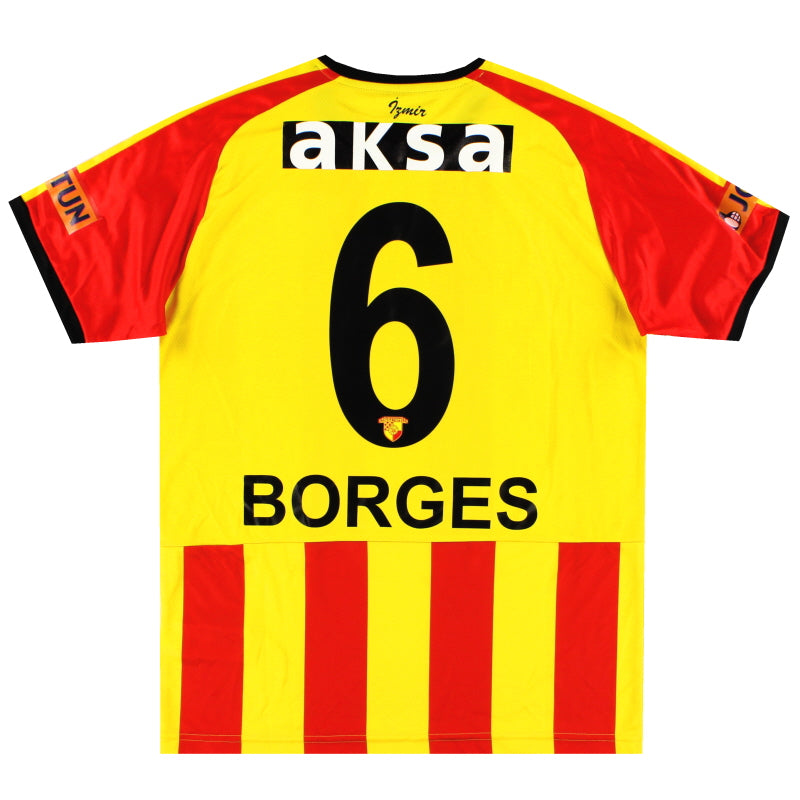 2019-20 Goztepe Puma Player Issue Home Shirt Borges #6 *As New* M Football Shirt