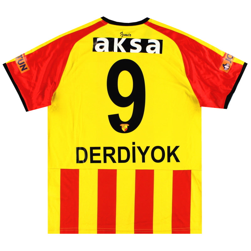 2019-20 Goztepe Puma Player Issue Home Shirt Derdiyok #9 *As New* L Football Shirt