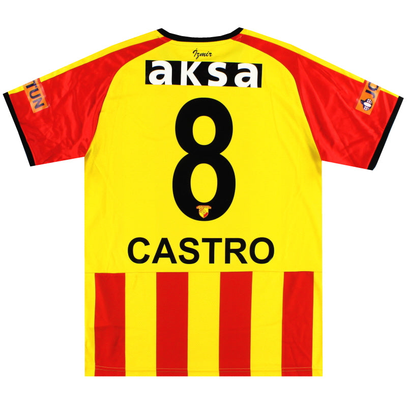 2019-20 Goztepe Puma Player Issue Home Shirt Castro #8 *As New* M Football Shirt