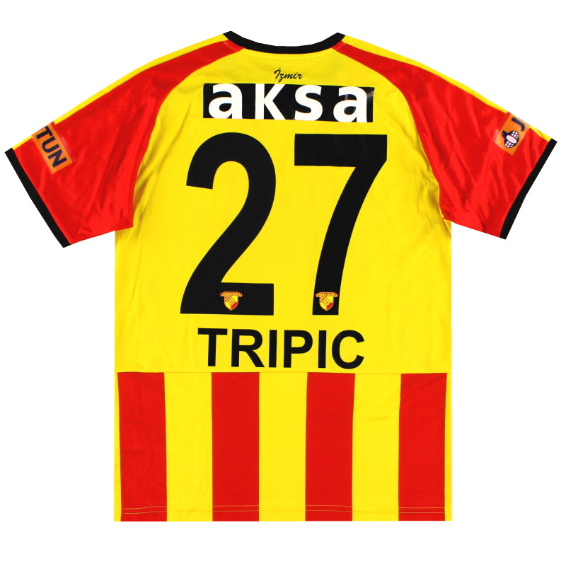 2019-20 Goztepe Puma Player Issue Home Shirt Tripic #27 *As New* S Football Shirt