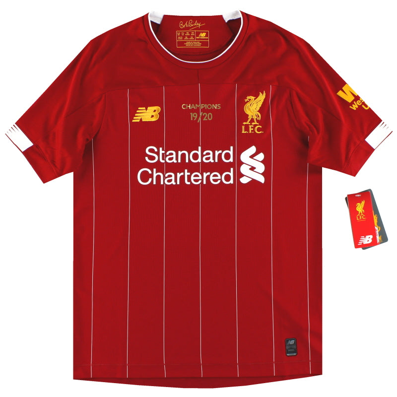 2019-20 Liverpool New Balance 'Champions' Home Shirt *w/tags* M.Boys Football Shirt