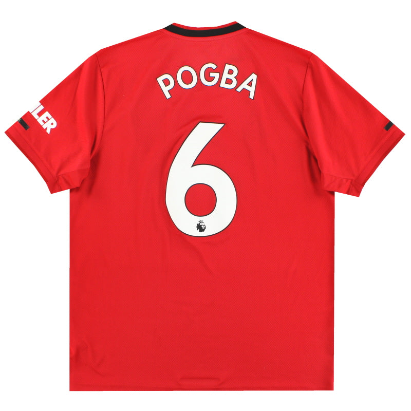 2019-20 Manchester United adidas Home Shirt Pogba #6 L Football Shirt