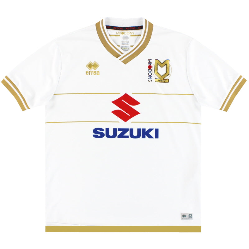 2019-20 MK Dons Errea Home Shirt L Football Shirt